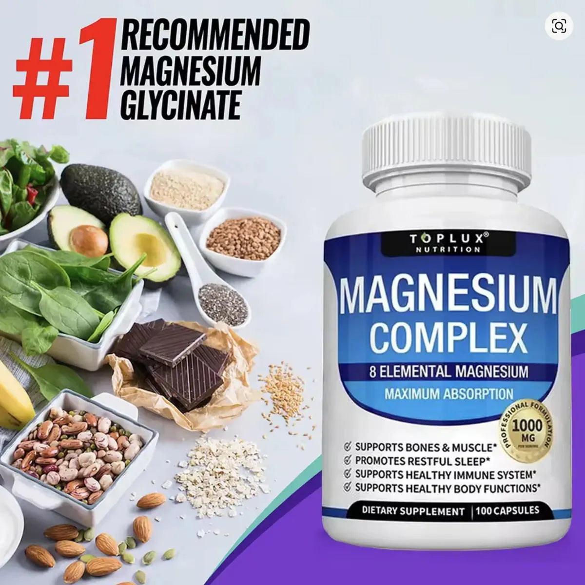 Magnesio Complex Usa 8 Eleme 1000 Mg Usa